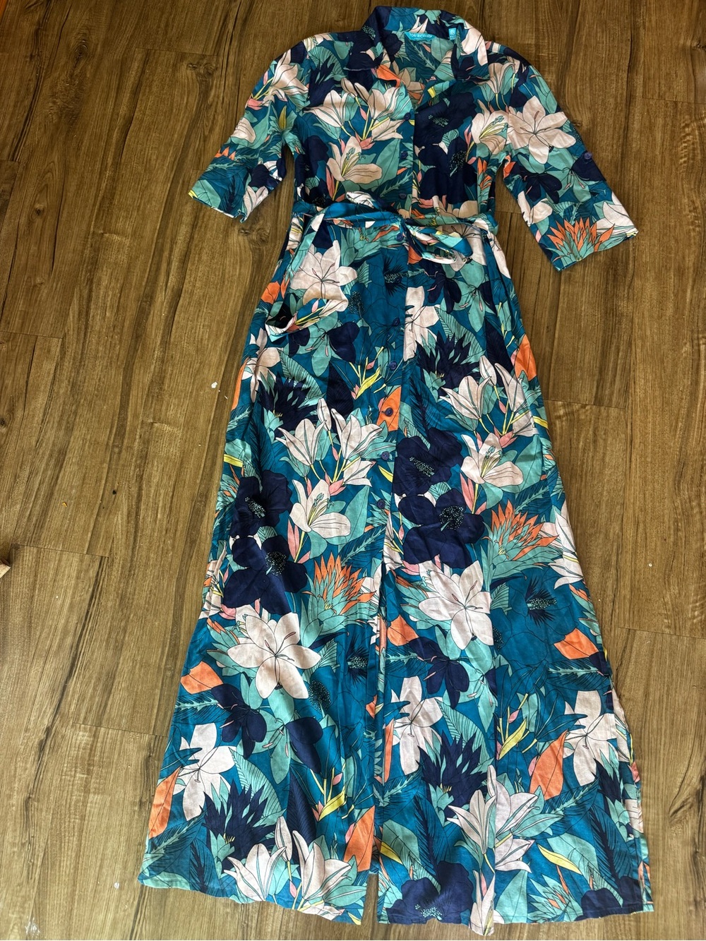 Tori Richard Honolulu Hawaiian maxi dress sise S